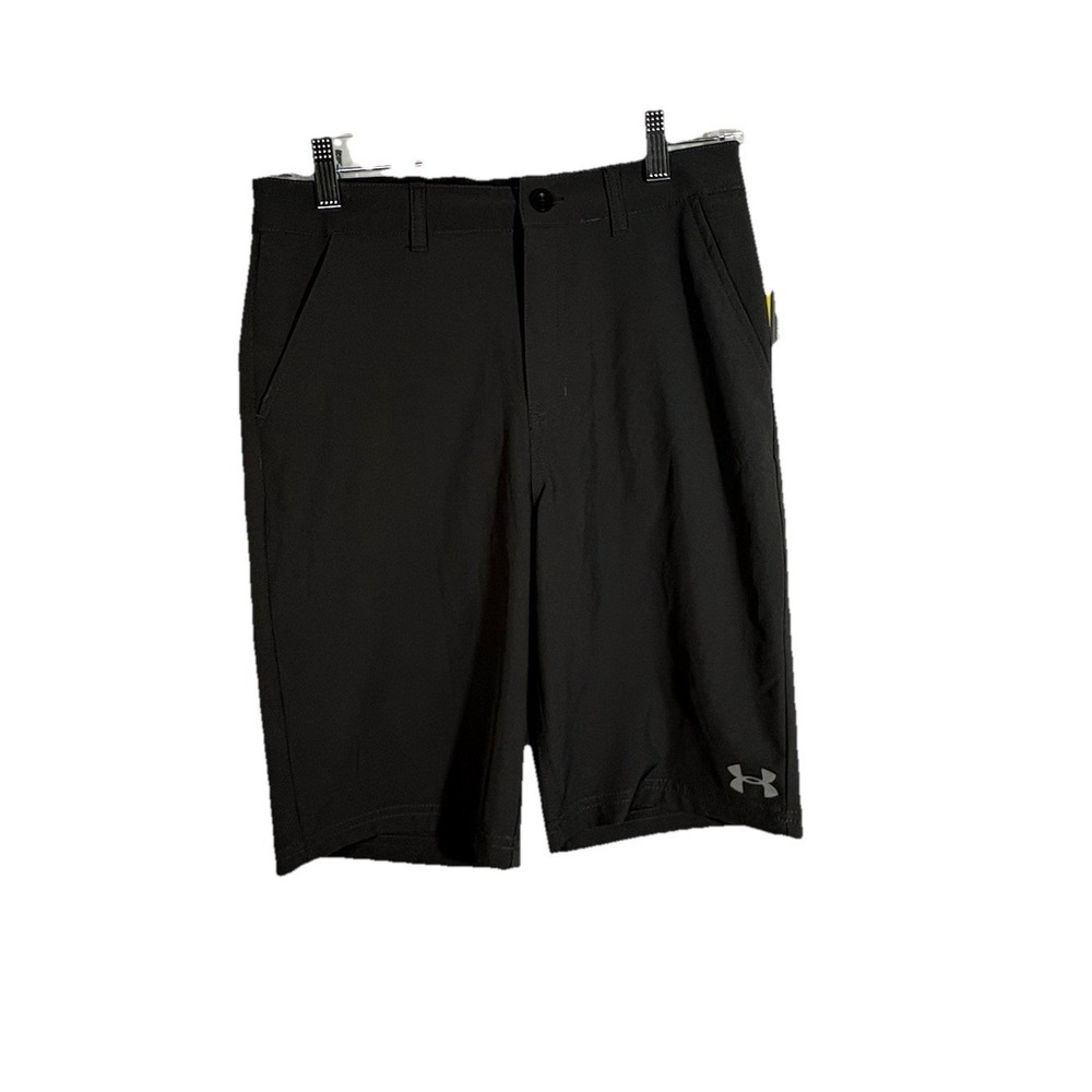 NWT Under Armour Youth HeatGear Amphibious Hybrid Shorts Size 18 Boys, Jet Gray